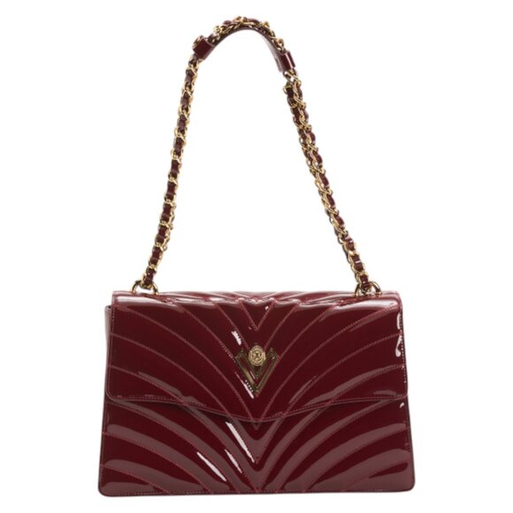 VALENTINO ORLANDI Wine Made In Italy Leather Quilted Crossbody - Picture 1 of 4